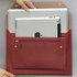 Burgundy - Think about W 13 inches flat laptop pouch