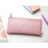 Pink - Pattern zipper slim pencil case