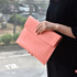 Coral pink - Play obje Extra opening of new days file bag clutch pouch