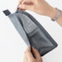 Charcoal - ICONIC Travel standing zipper toiletry pouch bag 