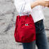 Red - Som Som durable taslan bucket shoulder bag