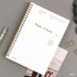 White - Wanna This Classic spiral bound dateless weekly planner