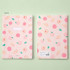 Peach - Ardium Soft pattern large lined school notebook