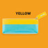 Yellow - Rihoon Neon laundry translucent zipper pencil case
