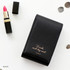 Black - ICONIC Slit lipstick cosmetic pouch case with mirror