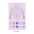 Violet heart - After The Rain Heart room water resistant paper sticker