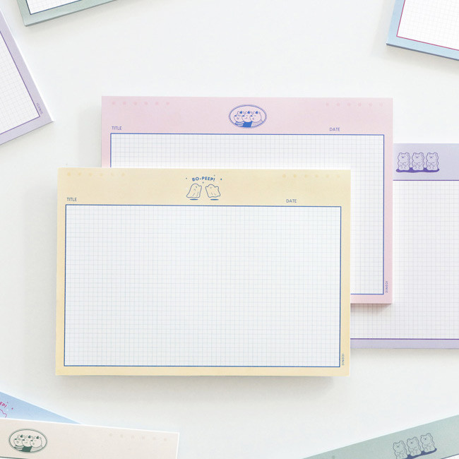 ICONIC Buddy B5 size grid notes memo notepad