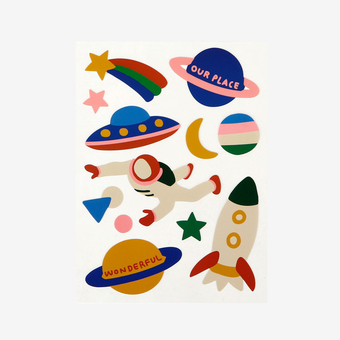 Dailylike Universe removable paper deco sticker