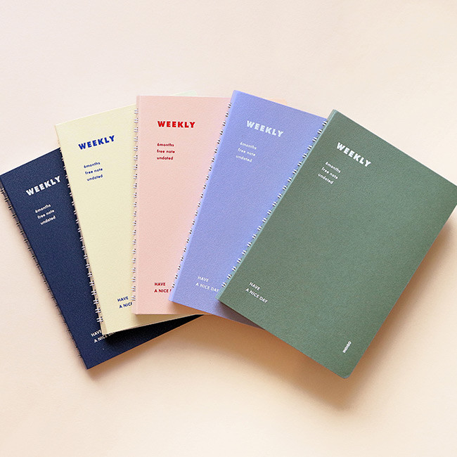 Indigo Have a nice day 6 months dateless weekly planner