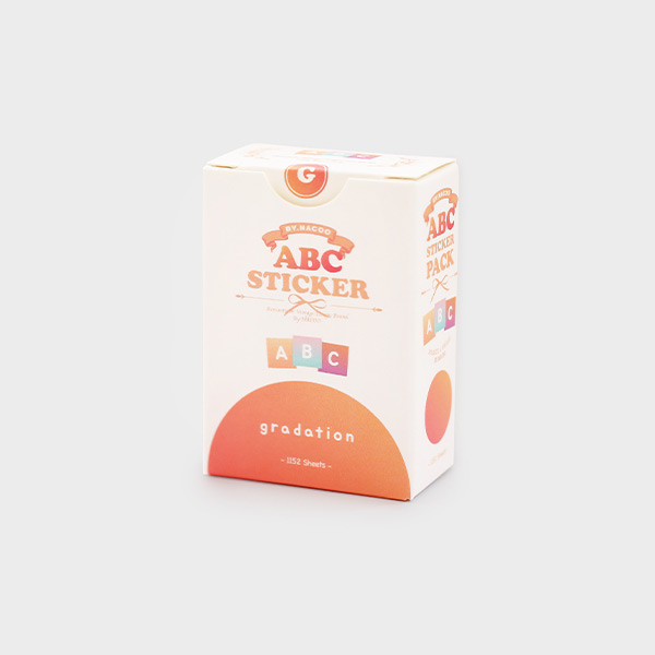 NACOO ABC Gradation Alphabet Sticker Pack