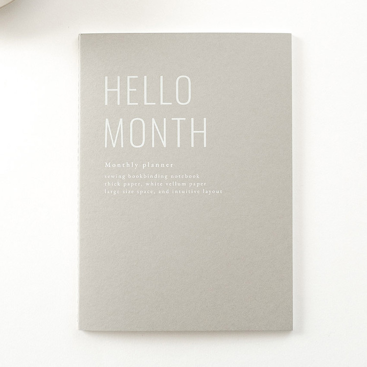 Eedendesign Hello month B5 dateless monthly planner