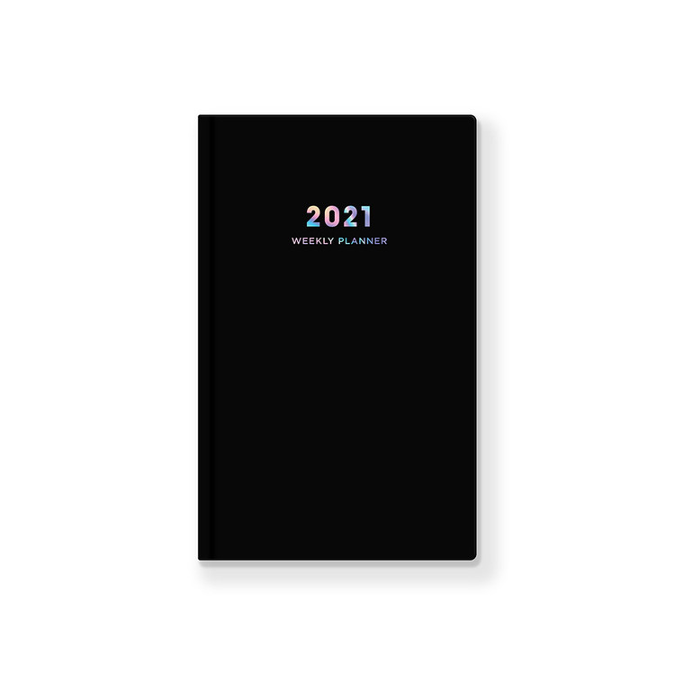 2021 Black hardcover dated weekly planner