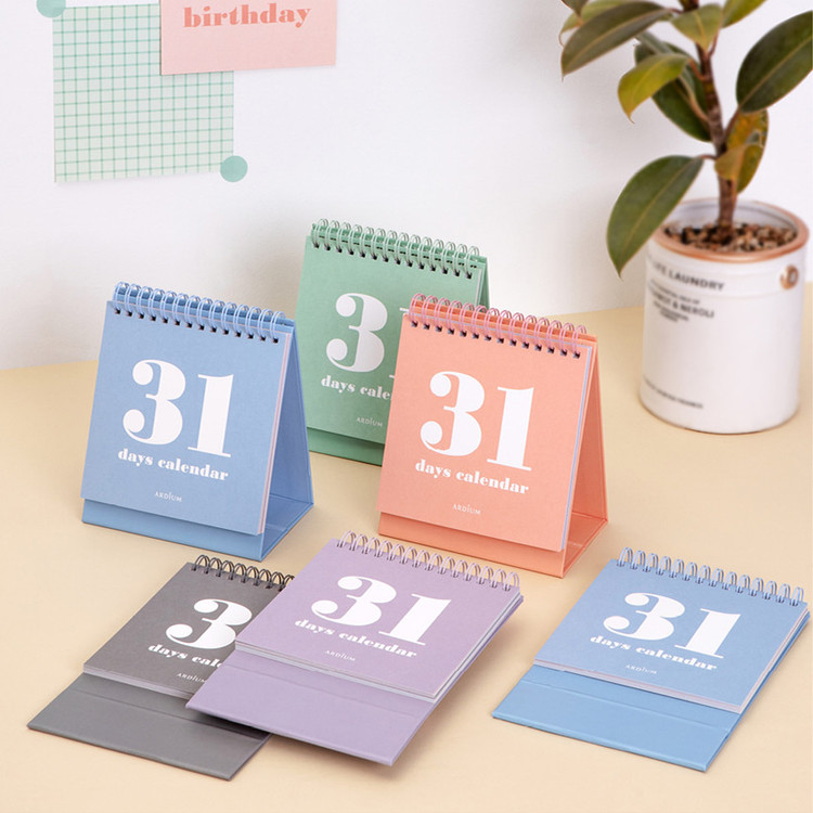 Ardium 31 days dateless daily desk calendar