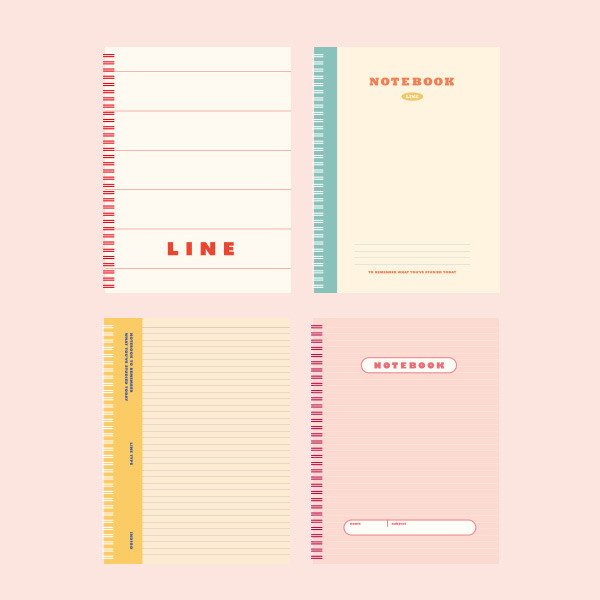 Indigo Basic B5 sprial binding lined notebook