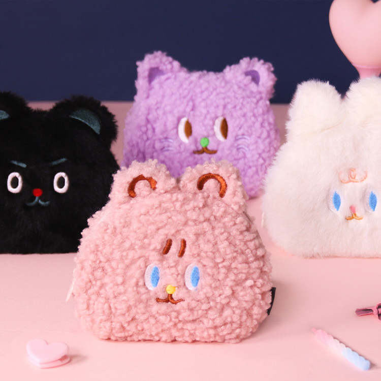 Second Mansion Jucy and Paul cute mongle zipper pouch