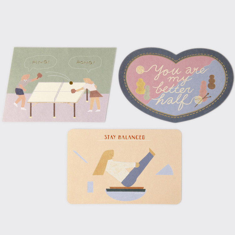 SOSOMOONGOO Sojak5 Happy hobby message card and envelope set
