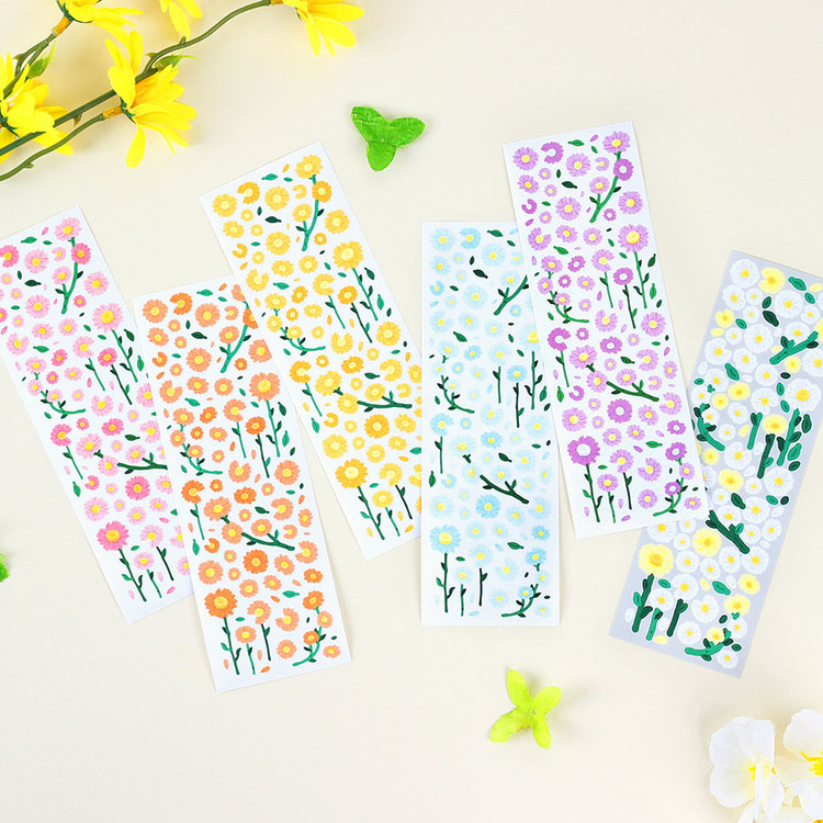 Wanna This Forest's daisy paper sticker