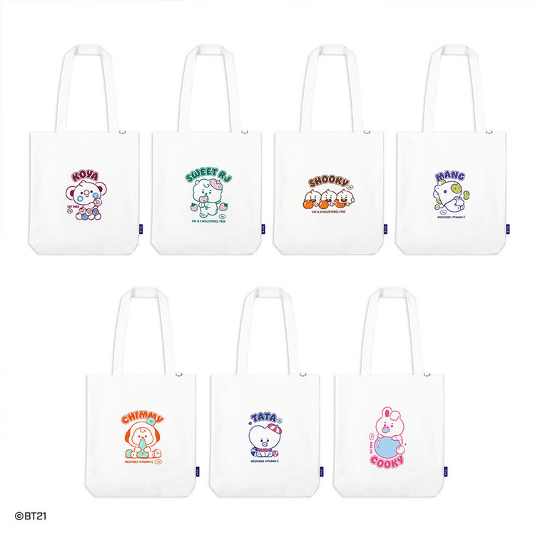 BT21 Jelly Candy Baby Canvas Cotton Tote Bag