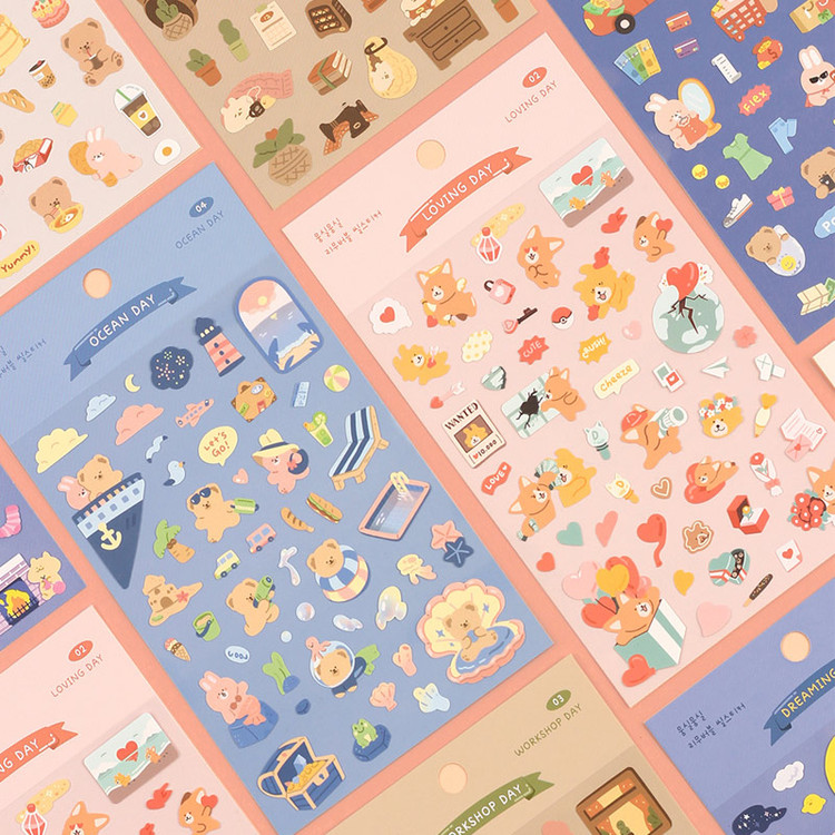 Dash And Dot Chubby Removable Paper Sticker 01-06