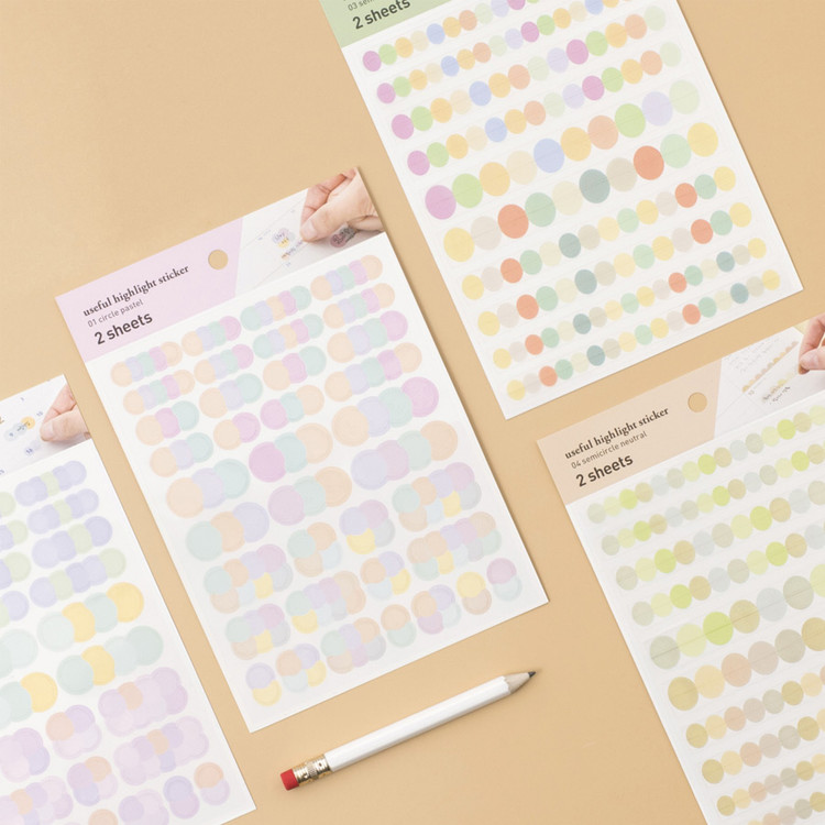 Byfulldesign Useful Highlight Deco Sticker Set