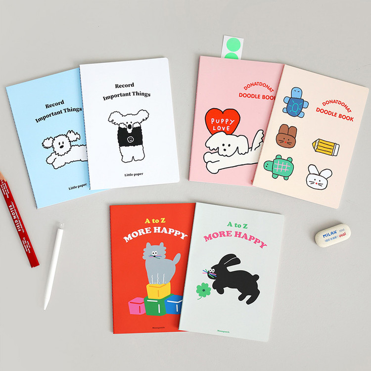 ROMANE More Happy A5 Line Notebook