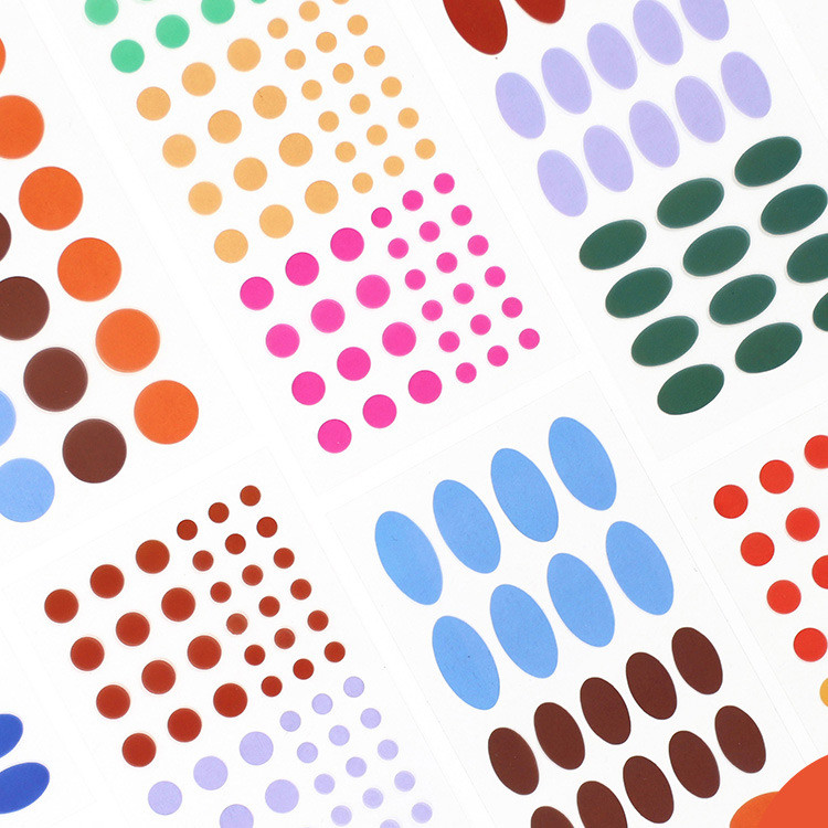Paperian Pigment Circle Clear Removable Sticker Pack
