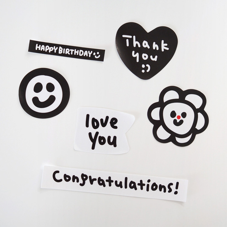 Lovesoso removable paper sticker 6 sheets
