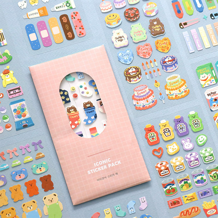 My Stuff removable sticker pack of 8 sheets