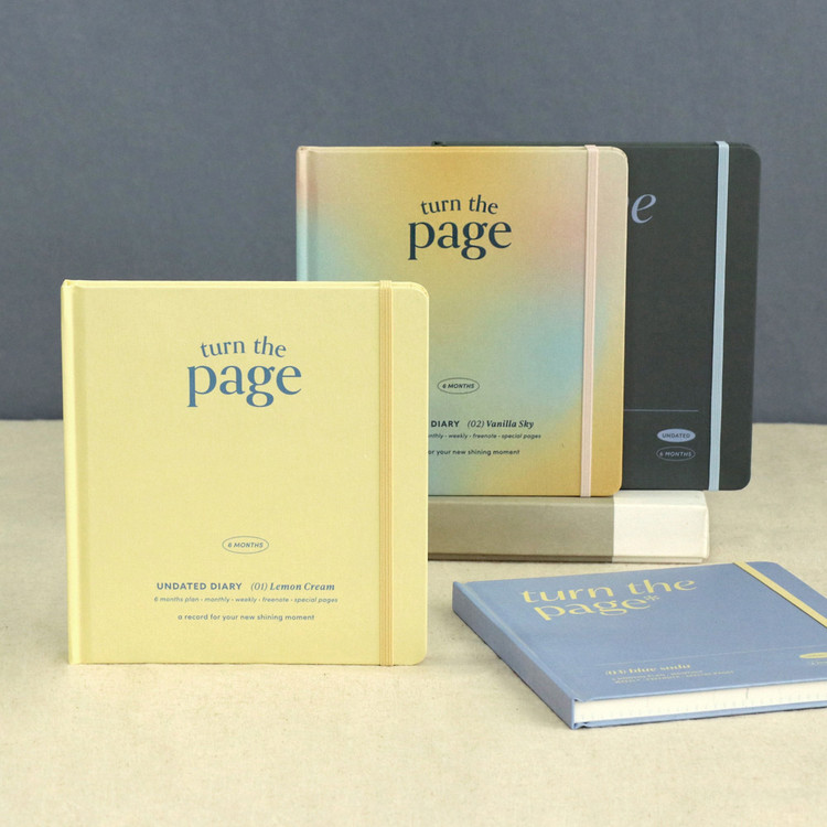 Iconic Trun the Page 6 Months Dateless Weekly Planner