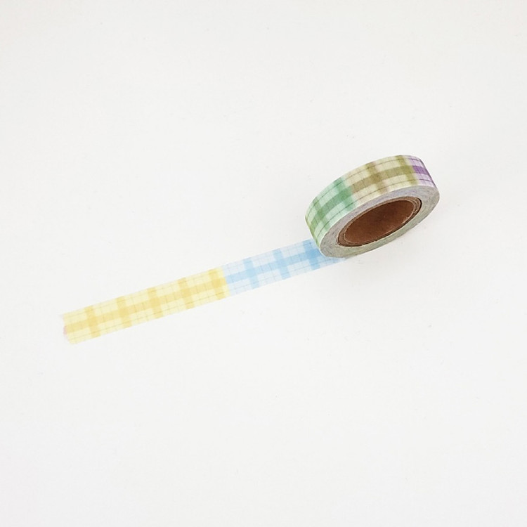 Spring Check Pattern Paper Masking Tape