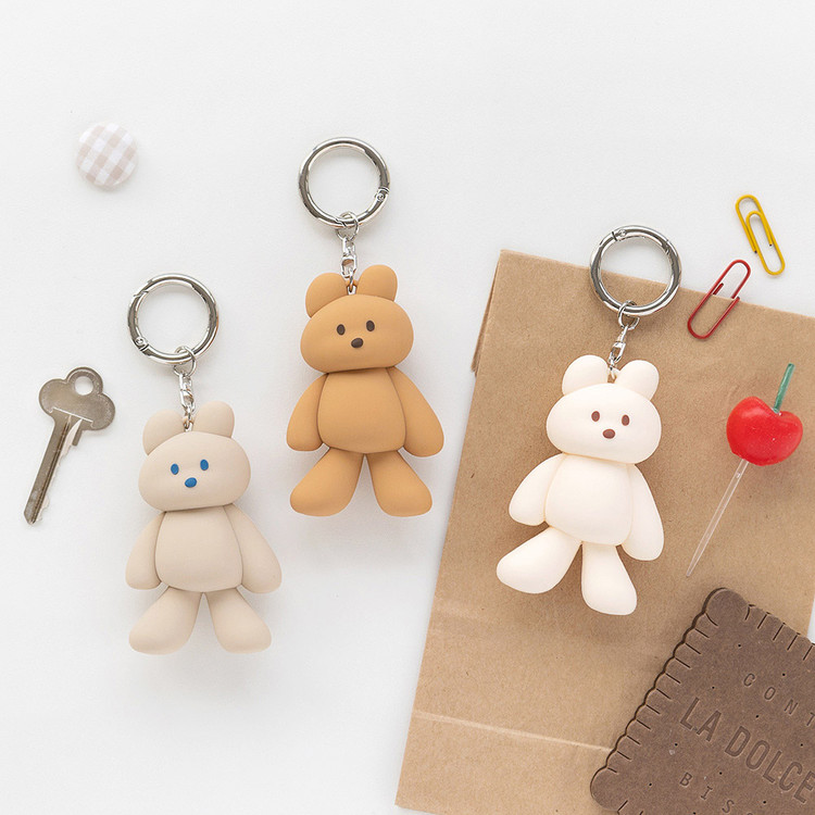ROMANE DONATDONAT Cozy Bear Silicone Keyclip Holder