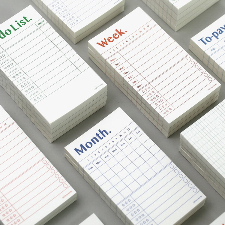 Paperian Lists to Live By Planning Checklist Memo Notepad