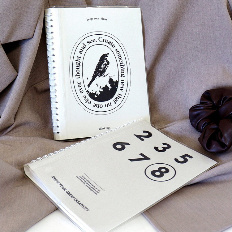 Indigo Storage Wire Bound 6 Grid Notebook