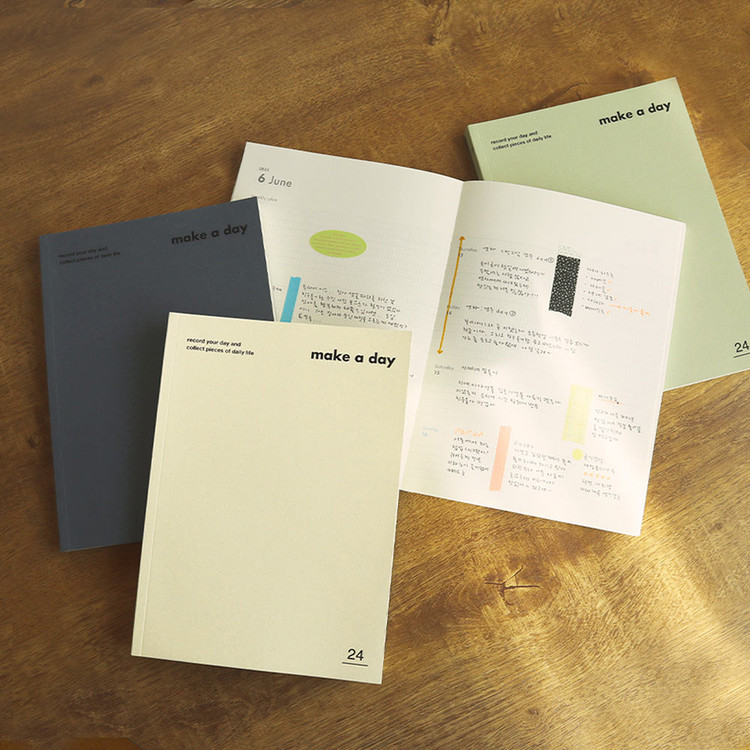 O-check 2024 Make A Day A5 Dated Weekly Diary Planner
