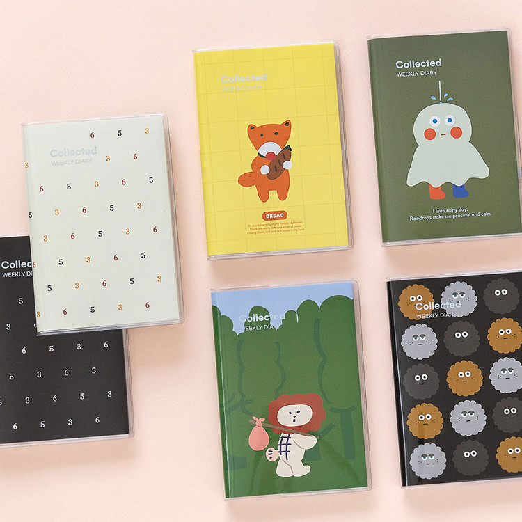 Collected 6 Month B6 Dateless Weekly Diary Planner