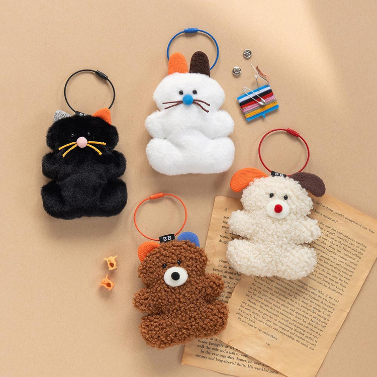 Brunch Brother Pompom Fluffy Keyring