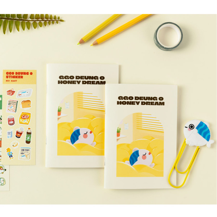 Ggo Deung O Honey Dream Lined Grid Notebook