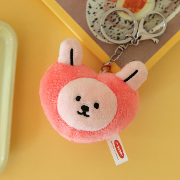 Dailylike My Buddy Heart Song I Plush Keyring Keyclip