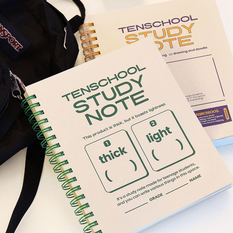 Indigo Tenschool 300 Blank Notebook