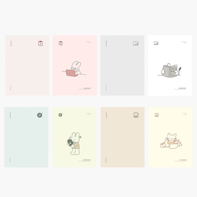 After The Rain Dum Dum A5 Lined Grid Notebook