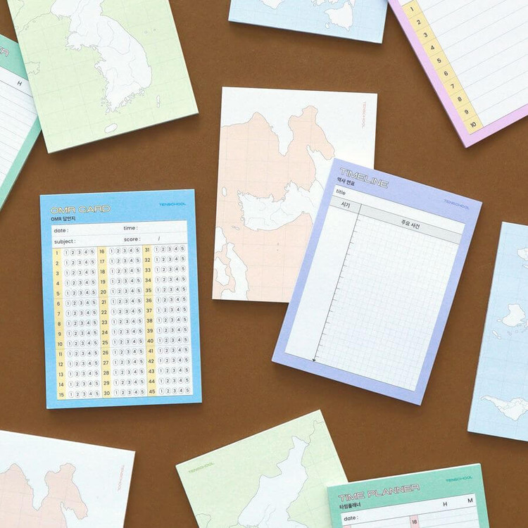 Indigo Tenschool Study Sticky Notepad
