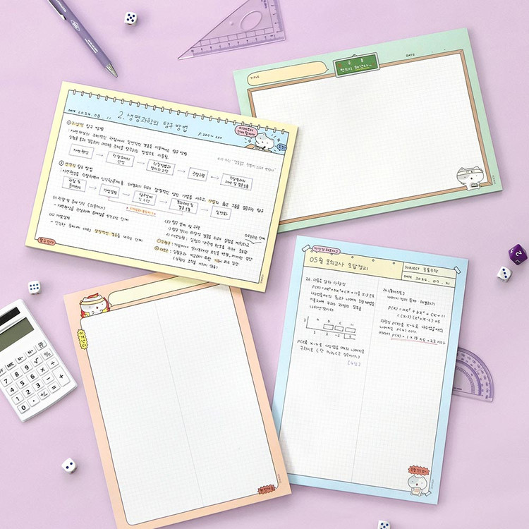 Iconic Blah Blah B5 Grid Notepad