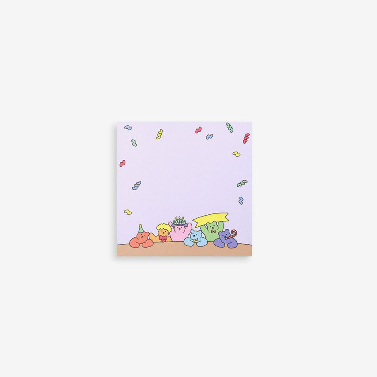 Dailylike Jelly Bear Party Notepad