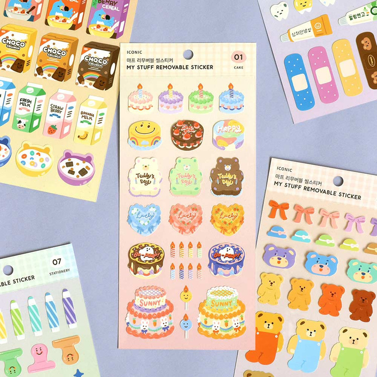 Iconic My Stuff Removable Sticker