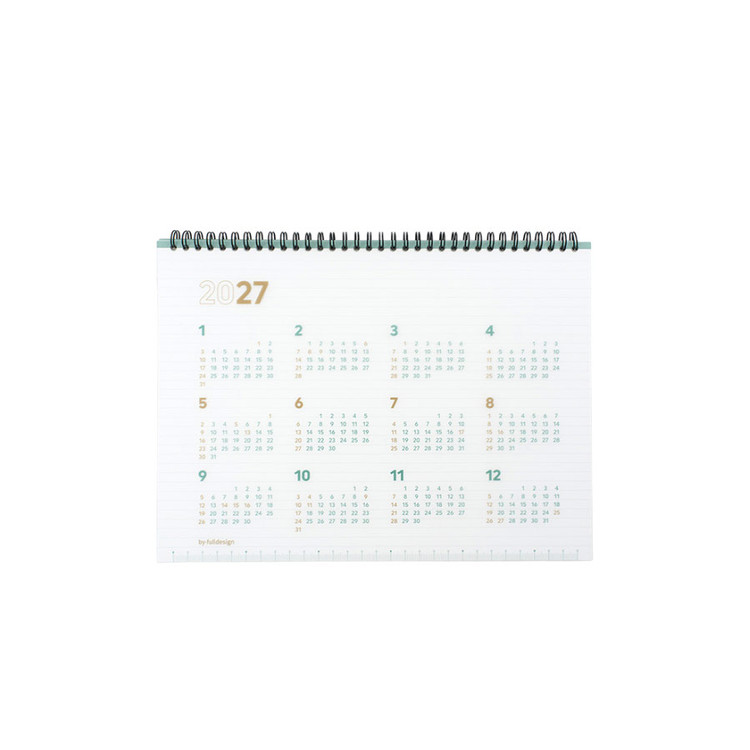 Byfulldesign 2027 Second A4 Wide Dated Weekly Planner