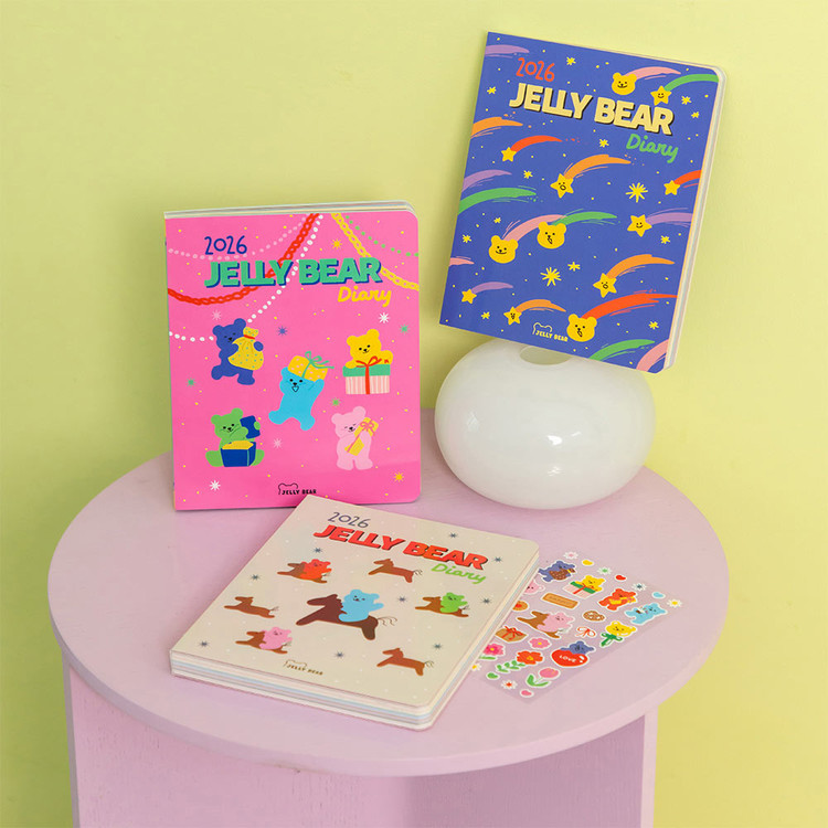 Dailylike 2026 Jelly Bear Dated Weekly Diary