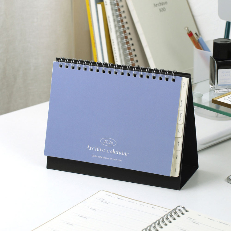 Paperian 2026 Archive Monthly Desk Calendar