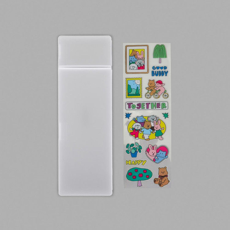 Dailylike My Buddy Together Pencil Case With Sticker Set