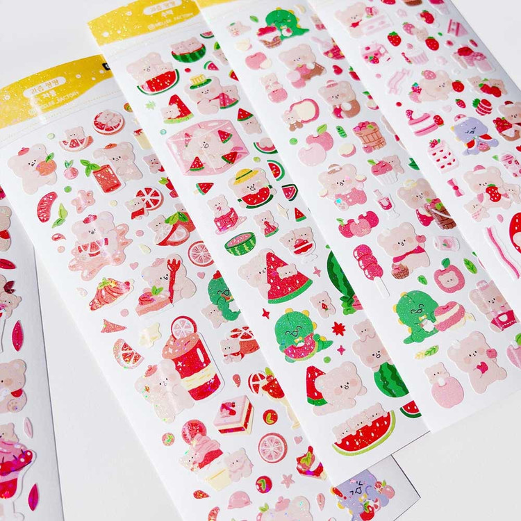 Mellee Factory Juicy Removable Holographic Sticker Pack