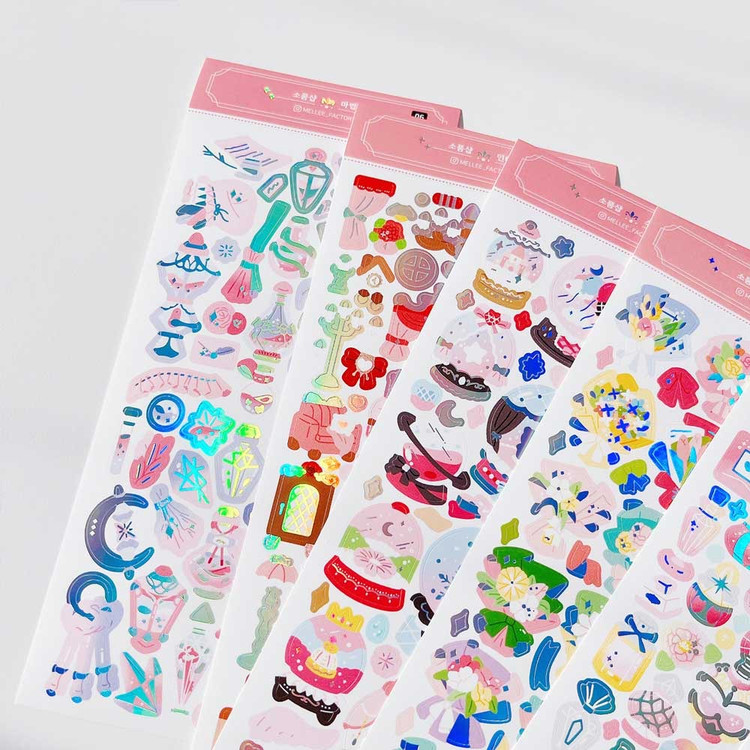 Mellee Factory Variety Store Removable Holographic Sticker Pack